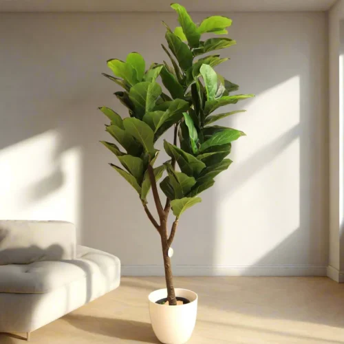 Artificial Ficus lyrata or Fiddle Leaf Fig Tree