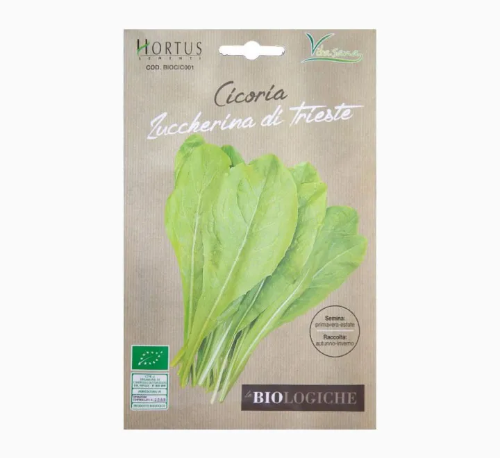 Organic Cicoria Zuccherina Trieste Busta Bio Organic